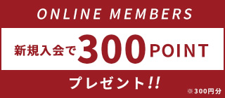 新規登録 300ポイントプレゼント