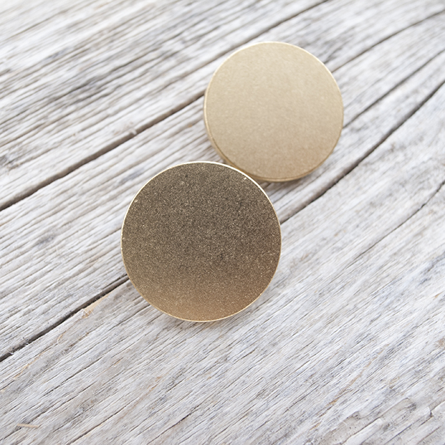 フラットメタルボタン