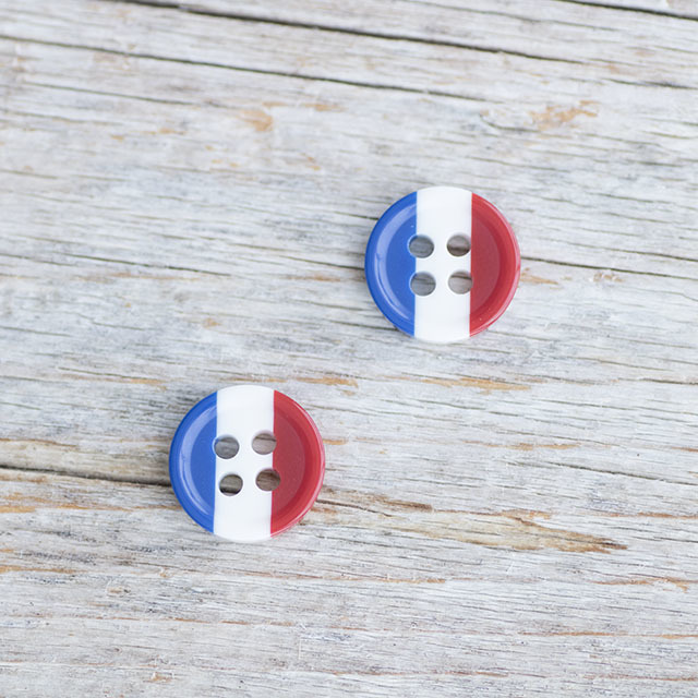 フランス国旗ボタン