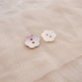 【花の形のボタン】あこやパール貝シェルボタン#bt043 2穴11.5mm【メール便対応】